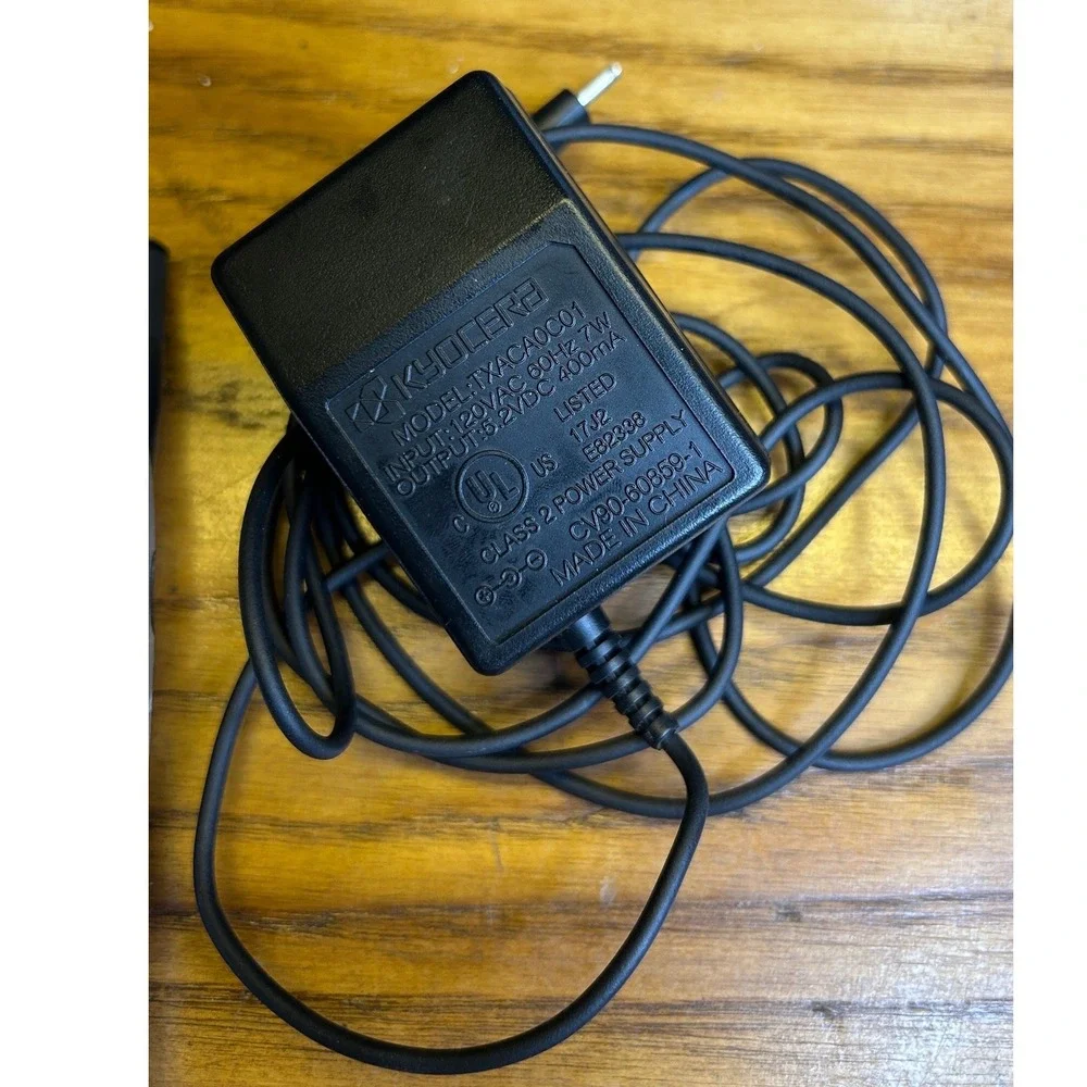 Y2K Kyocera 2325 Cell Phone Silver Black Vintage Candy Bar Mobile with‎ Charger